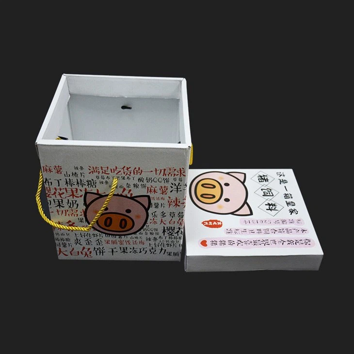 Heaven And Earth Cover Portable Gift Box, Square Carton